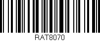 Código de barras (EAN, GTIN, SKU, ISBN): 'RAT8070'