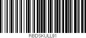 Código de barras (EAN, GTIN, SKU, ISBN): 'RBDSKULL91'