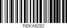 Código de barras (EAN, GTIN, SKU, ISBN): 'RBKA6282'