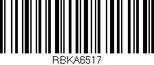 Código de barras (EAN, GTIN, SKU, ISBN): 'RBKA6517'