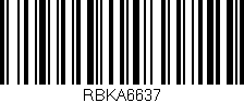 Código de barras (EAN, GTIN, SKU, ISBN): 'RBKA6637'