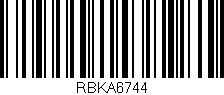 Código de barras (EAN, GTIN, SKU, ISBN): 'RBKA6744'