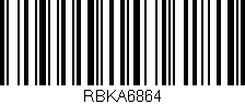 Código de barras (EAN, GTIN, SKU, ISBN): 'RBKA6864'