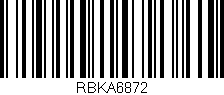 Código de barras (EAN, GTIN, SKU, ISBN): 'RBKA6872'
