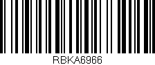 Código de barras (EAN, GTIN, SKU, ISBN): 'RBKA6966'