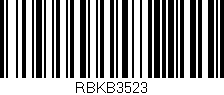 Código de barras (EAN, GTIN, SKU, ISBN): 'RBKB3523'