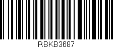 Código de barras (EAN, GTIN, SKU, ISBN): 'RBKB3687'