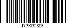 Código de barras (EAN, GTIN, SKU, ISBN): 'RBKB3696'