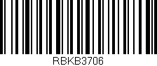 Código de barras (EAN, GTIN, SKU, ISBN): 'RBKB3706'