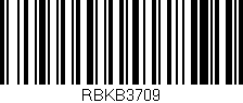 Código de barras (EAN, GTIN, SKU, ISBN): 'RBKB3709'