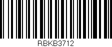 Código de barras (EAN, GTIN, SKU, ISBN): 'RBKB3712'