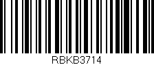 Código de barras (EAN, GTIN, SKU, ISBN): 'RBKB3714'