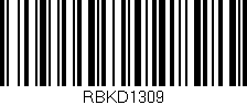 Código de barras (EAN, GTIN, SKU, ISBN): 'RBKD1309'