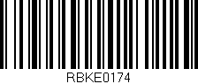 Código de barras (EAN, GTIN, SKU, ISBN): 'RBKE0174'