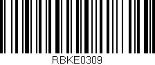 Código de barras (EAN, GTIN, SKU, ISBN): 'RBKE0309'