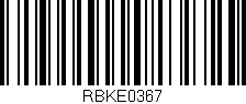 Código de barras (EAN, GTIN, SKU, ISBN): 'RBKE0367'