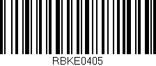 Código de barras (EAN, GTIN, SKU, ISBN): 'RBKE0405'