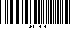 Código de barras (EAN, GTIN, SKU, ISBN): 'RBKE0484'
