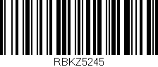 Código de barras (EAN, GTIN, SKU, ISBN): 'RBKZ5245'