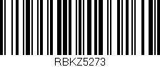 Código de barras (EAN, GTIN, SKU, ISBN): 'RBKZ5273'