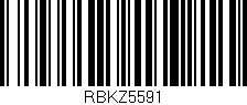 Código de barras (EAN, GTIN, SKU, ISBN): 'RBKZ5591'