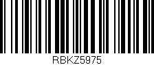 Código de barras (EAN, GTIN, SKU, ISBN): 'RBKZ5975'