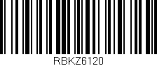 Código de barras (EAN, GTIN, SKU, ISBN): 'RBKZ6120'