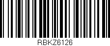 Código de barras (EAN, GTIN, SKU, ISBN): 'RBKZ6126'