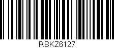 Código de barras (EAN, GTIN, SKU, ISBN): 'RBKZ6127'