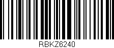 Código de barras (EAN, GTIN, SKU, ISBN): 'RBKZ6240'