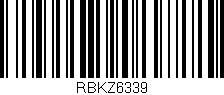 Código de barras (EAN, GTIN, SKU, ISBN): 'RBKZ6339'