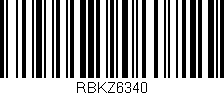 Código de barras (EAN, GTIN, SKU, ISBN): 'RBKZ6340'