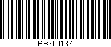 Código de barras (EAN, GTIN, SKU, ISBN): 'RBZL0137'