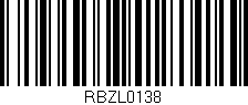 Código de barras (EAN, GTIN, SKU, ISBN): 'RBZL0138'