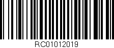 Código de barras (EAN, GTIN, SKU, ISBN): 'RC01012019'