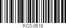 Código de barras (EAN, GTIN, SKU, ISBN): 'RCS-0518'