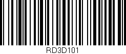 Código de barras (EAN, GTIN, SKU, ISBN): 'RD3D101'