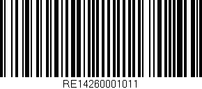 Código de barras (EAN, GTIN, SKU, ISBN): 'RE14260001011'