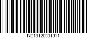 Código de barras (EAN, GTIN, SKU, ISBN): 'RE16120001011'