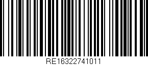 Código de barras (EAN, GTIN, SKU, ISBN): 'RE16322741011'