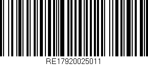 Código de barras (EAN, GTIN, SKU, ISBN): 'RE17920025011'
