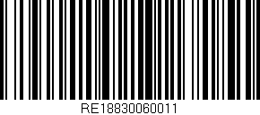 Código de barras (EAN, GTIN, SKU, ISBN): 'RE18830060011'