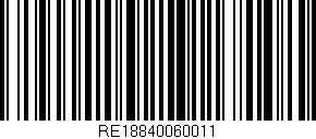 Código de barras (EAN, GTIN, SKU, ISBN): 'RE18840060011'