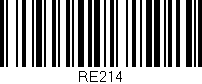 Código de barras (EAN, GTIN, SKU, ISBN): 'RE214'