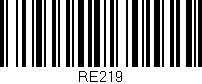 Código de barras (EAN, GTIN, SKU, ISBN): 'RE219'