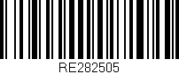 Código de barras (EAN, GTIN, SKU, ISBN): 'RE282505'