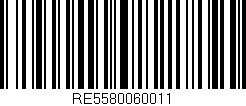Código de barras (EAN, GTIN, SKU, ISBN): 'RE5580060011'
