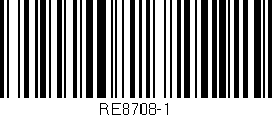 Código de barras (EAN, GTIN, SKU, ISBN): 'RE8708-1'