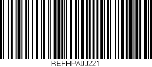 Código de barras (EAN, GTIN, SKU, ISBN): 'REFHPA00221'