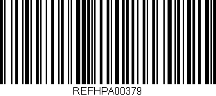 Código de barras (EAN, GTIN, SKU, ISBN): 'REFHPA00379'